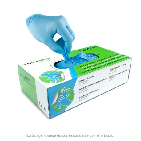 Guantes nitrilo Starline Azules 100u.