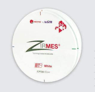 ZIRMES Disco circonio HT (Blanco) Mestra
