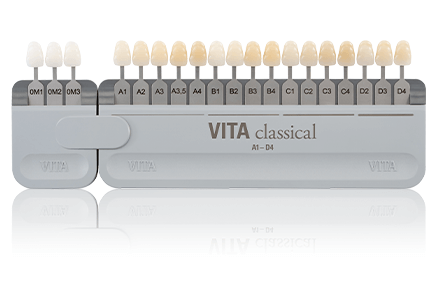 Guía de color VITA classical A1-D4® con Bleached Shades