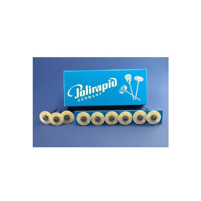 Cepillos montados PM cerda blanca 12 u.