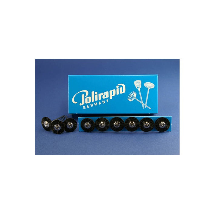 Cepillos montados PM cerda negra 12 u.
