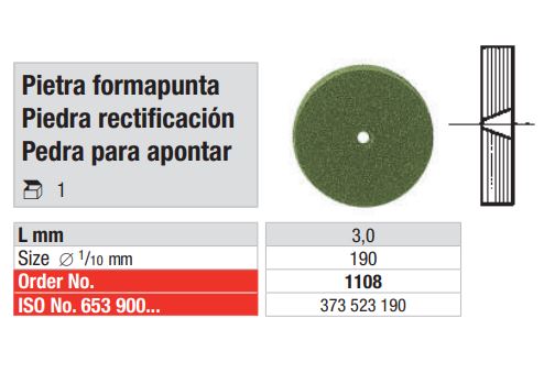 Piedra rectificación para Occlupol EDENTA