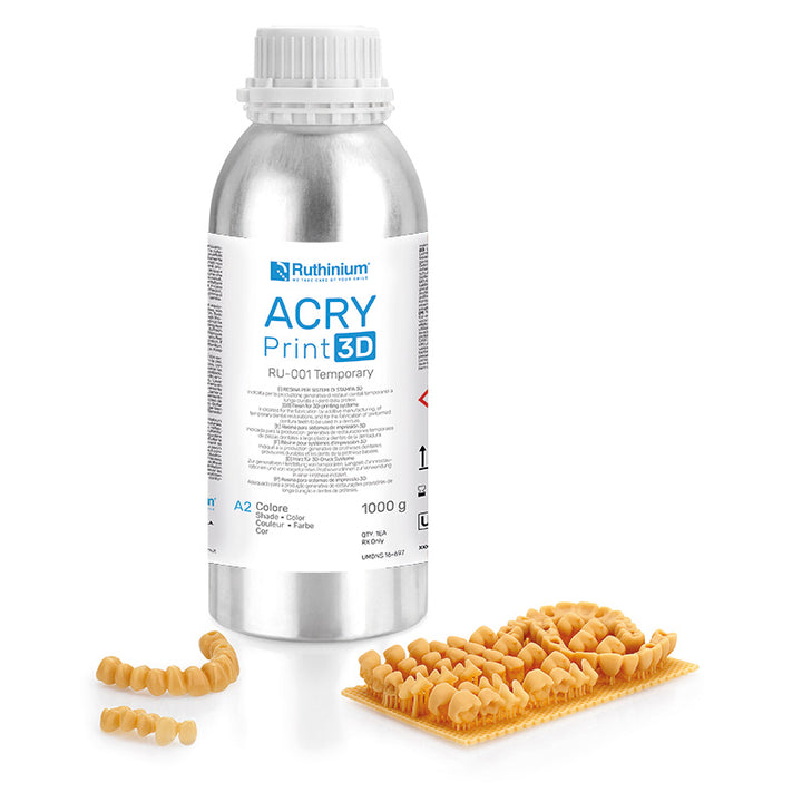 ACRY Print 3D RU-001 Temporary 1Kg. Ruthinium