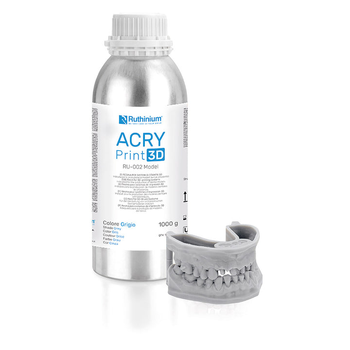 ACRY Print 3D RU-002 Model (gris) 1Kg. Ruthinium