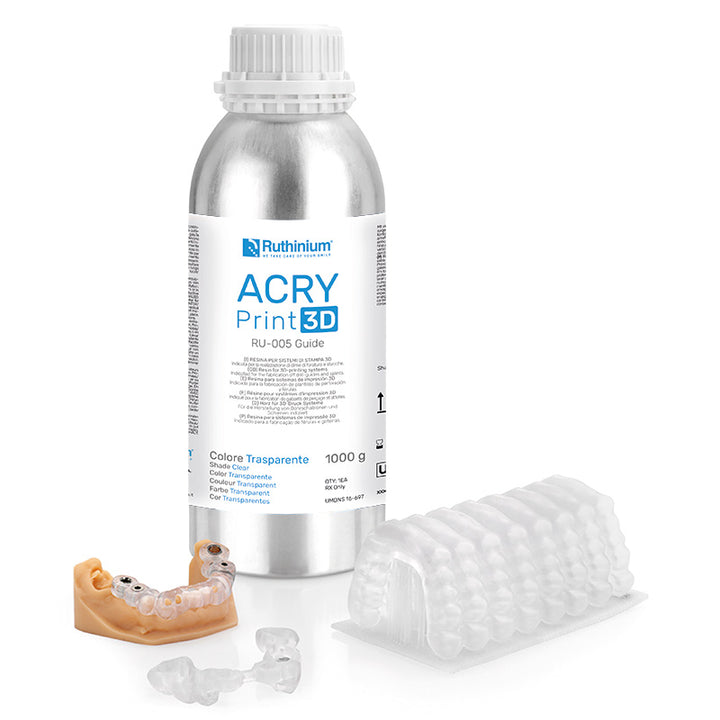 ACRY Print 3D RU-005 Guide (Transp.) 1Kg. Ruthinium
