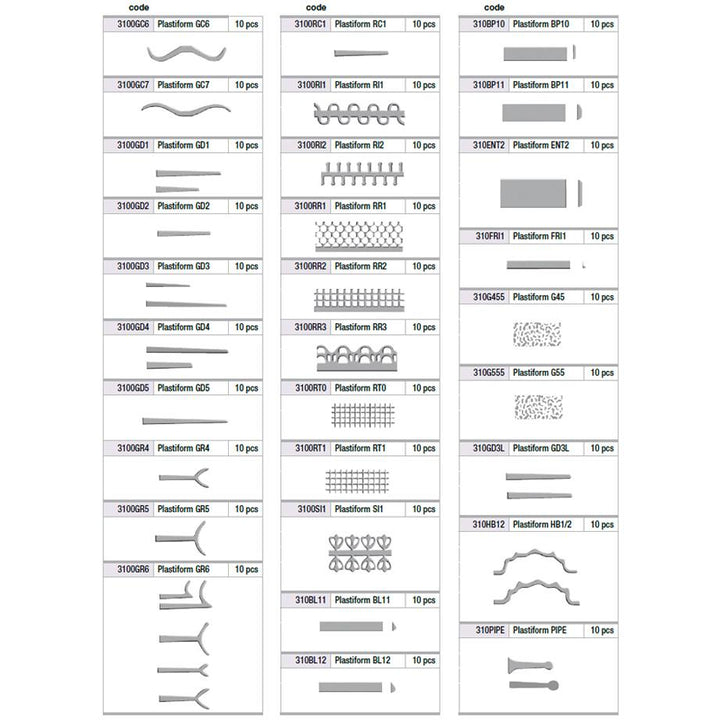 Preformas plásticas Plastiform - Ruthinium